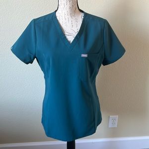 Figs Caribbean blue Medium scrub top